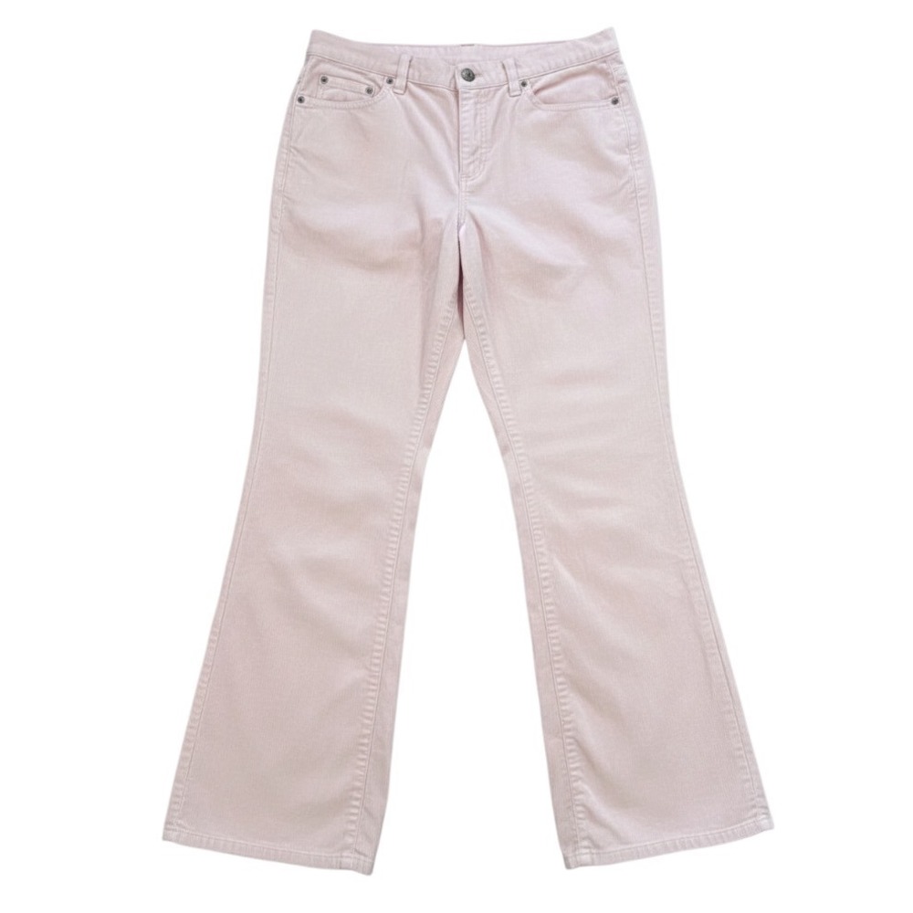 Ralph LAUREN JEANS CO. Pale Pink Corduroy Pants SLIGHT BOOT CUT Stretch 8-P